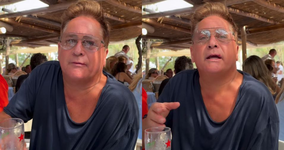 Leonardo em Saint Tropez durante viagem na França