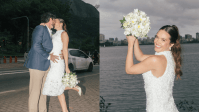 Juliana Paiva posta fotos de casamento com empresário: “Já não são dois”