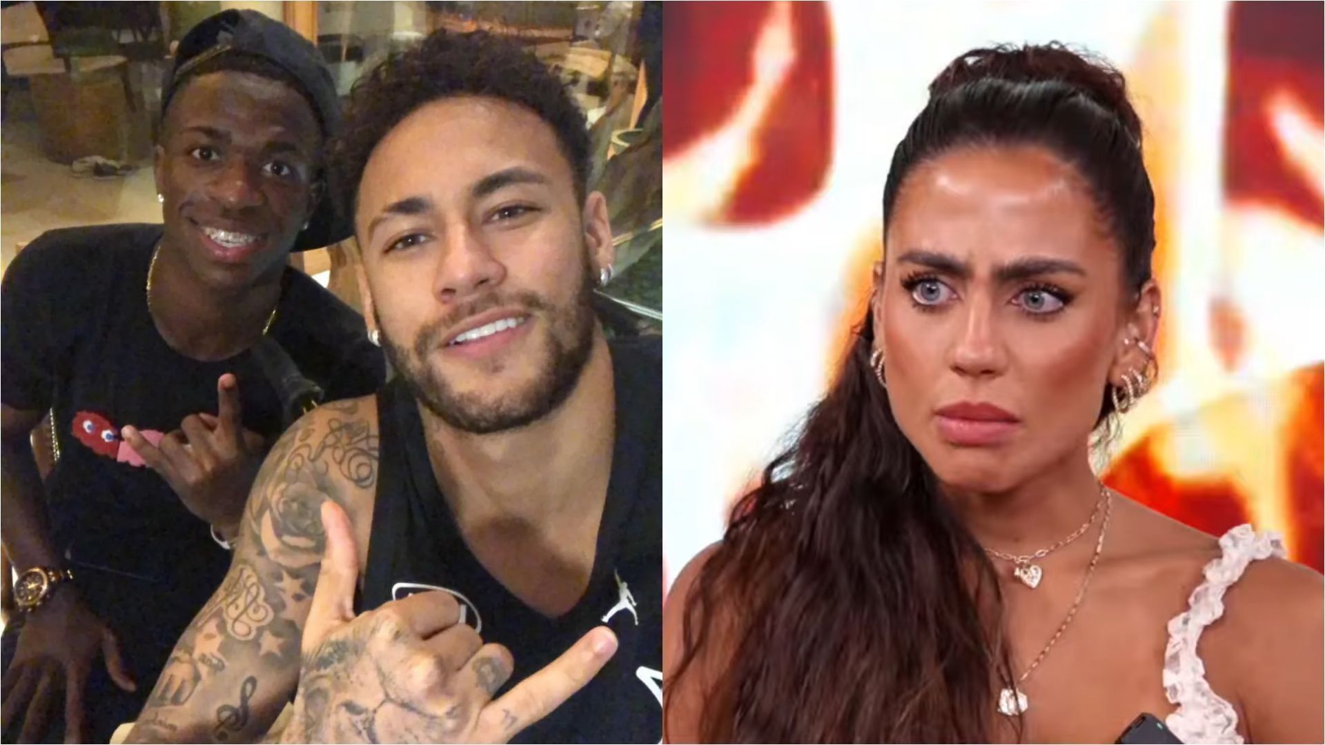 Cathê fala sobre ter sido tratada como ex de Neymar e Vini Jr na "Fazenda"