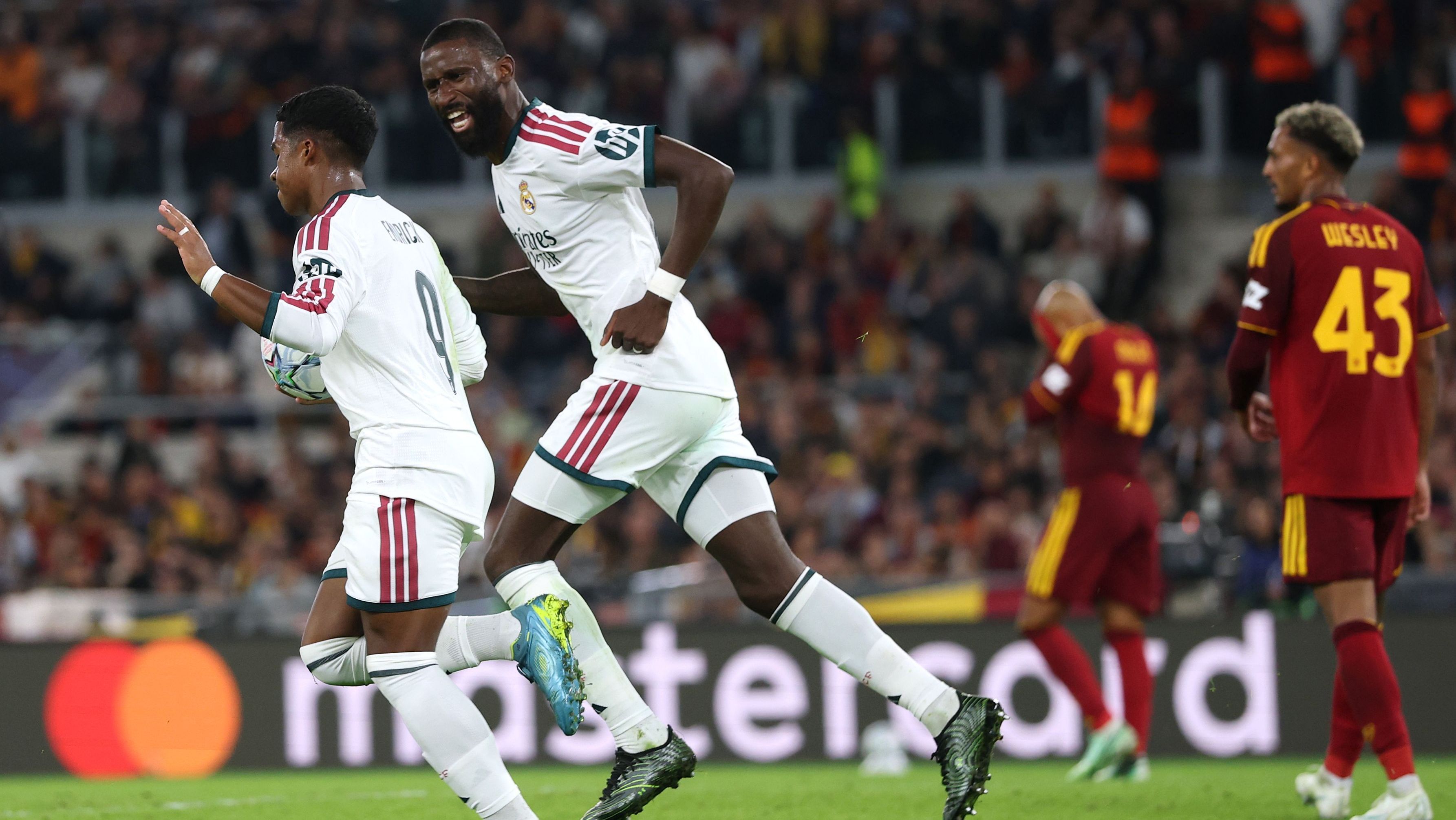 Endrick entrou e mudou o jogo para o Real Madrid contra a Roma pela Uefa Champions League