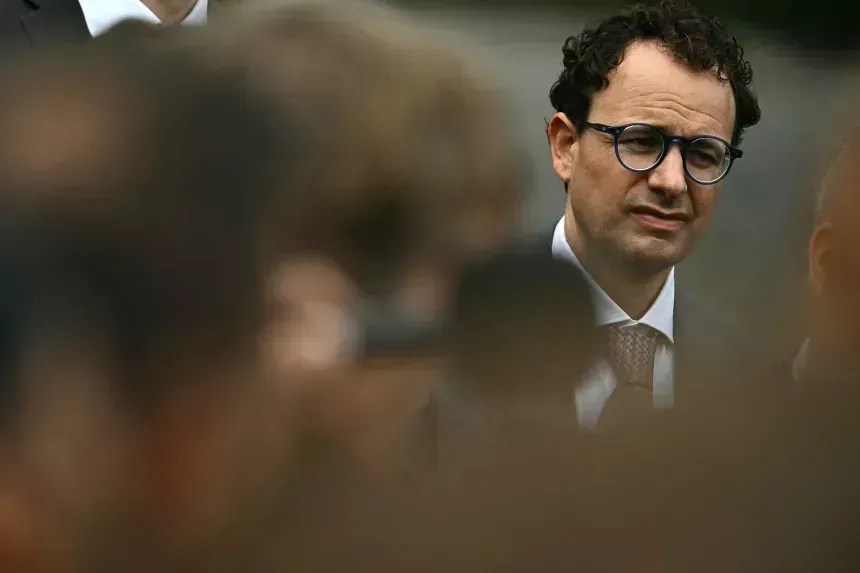 Cofundador e CEO da Anthropic, Dario Amodei. • Kent Nishimura/AFP/Getty Images