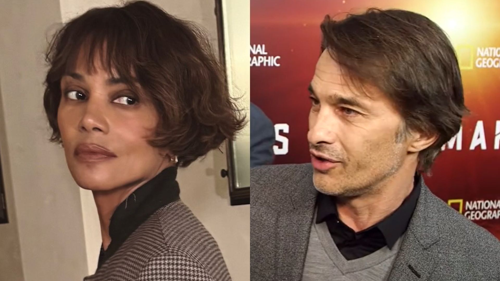 Montagem de fotos de Halle Berry e Olivier Martinez
