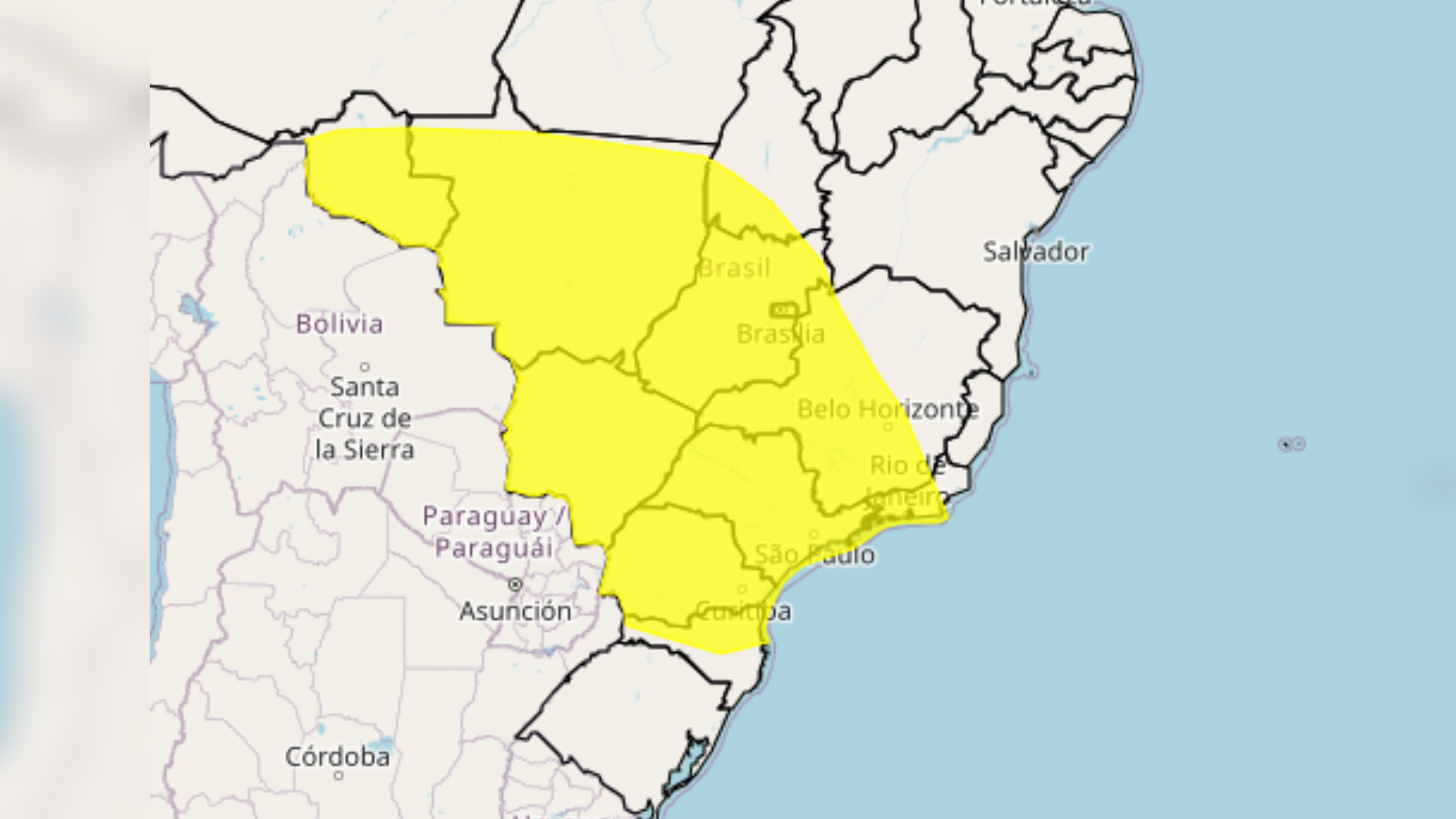 mapa inmet regiões do brasil afetadas pela chuva