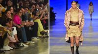 Fernanda Lima e Rodrigo Hilbert babam por desfile do filho no SPFW