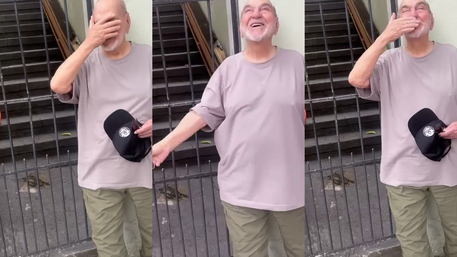 Ator repetiu ritual que faz toda vez em que vai votar nas eleições