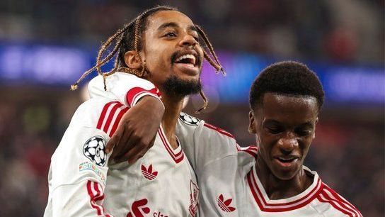 Barcola brilhou na vitória do Liverpool contra o LASK na Uefa Champions League