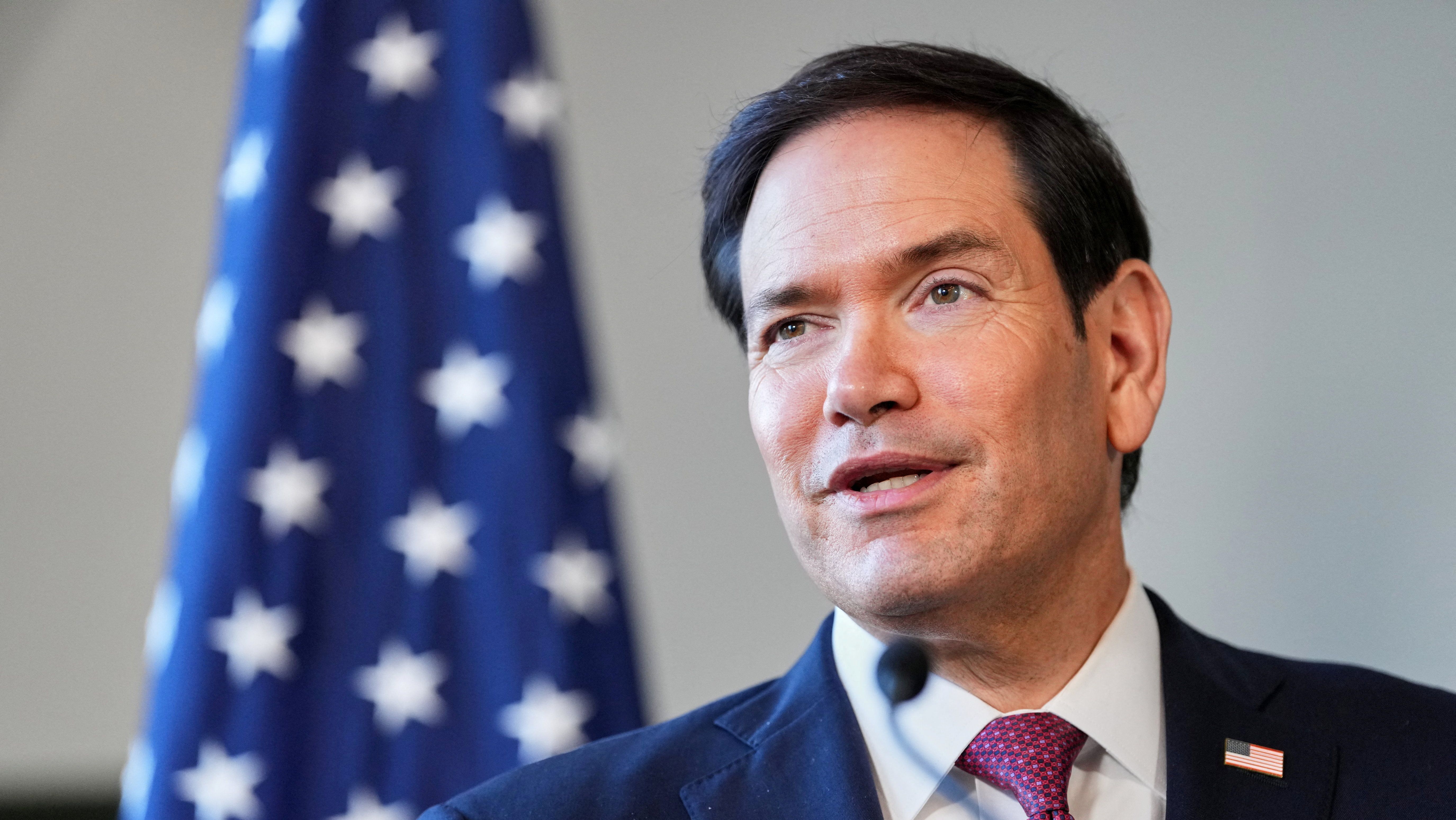 Secretário de Estado dos EUA, Marco Rubio, durante visita à Islãndia