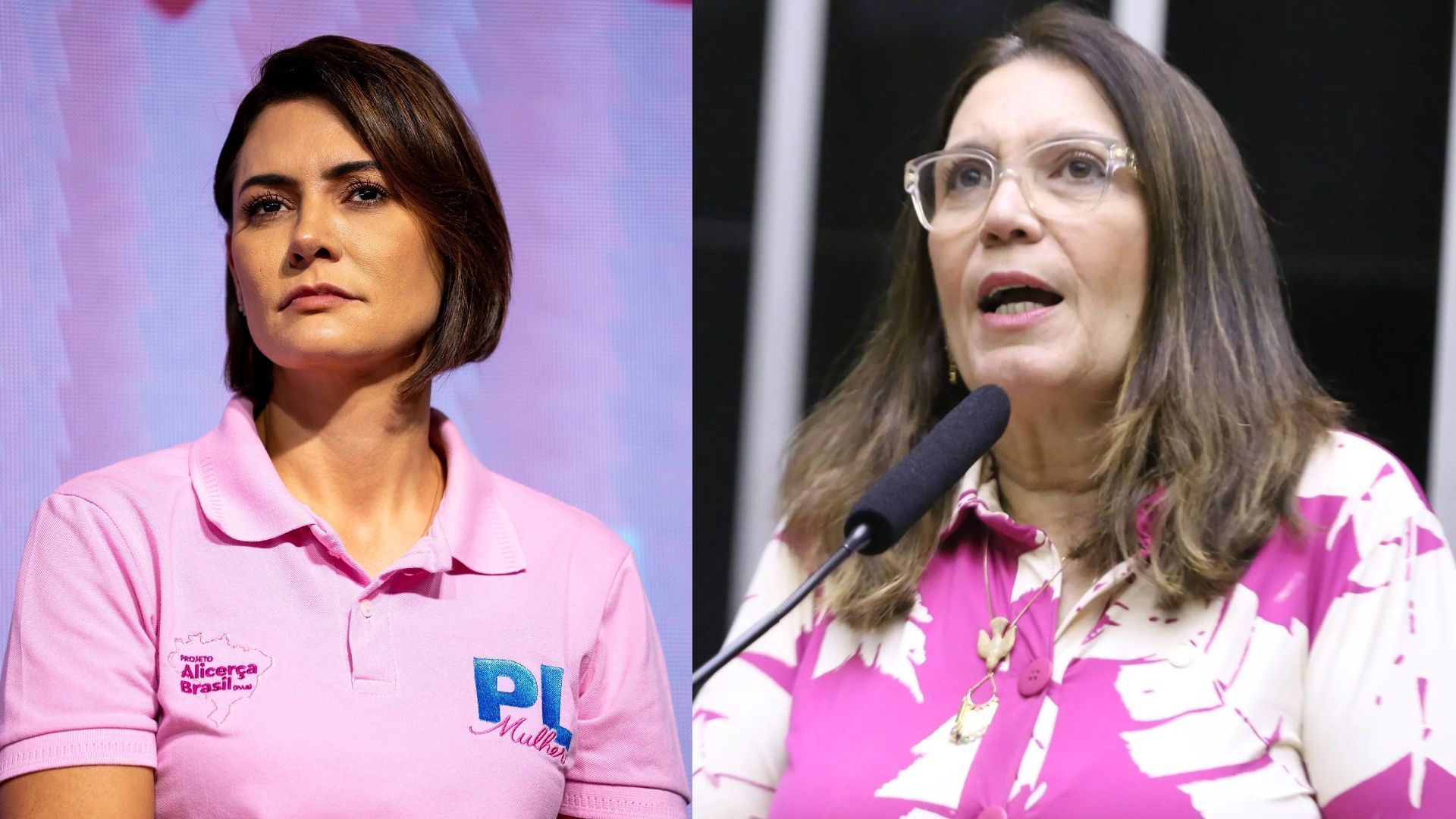 Michelle Bolsonaro e Bia Kicis, do PL, senadoras eleitas pelo DF