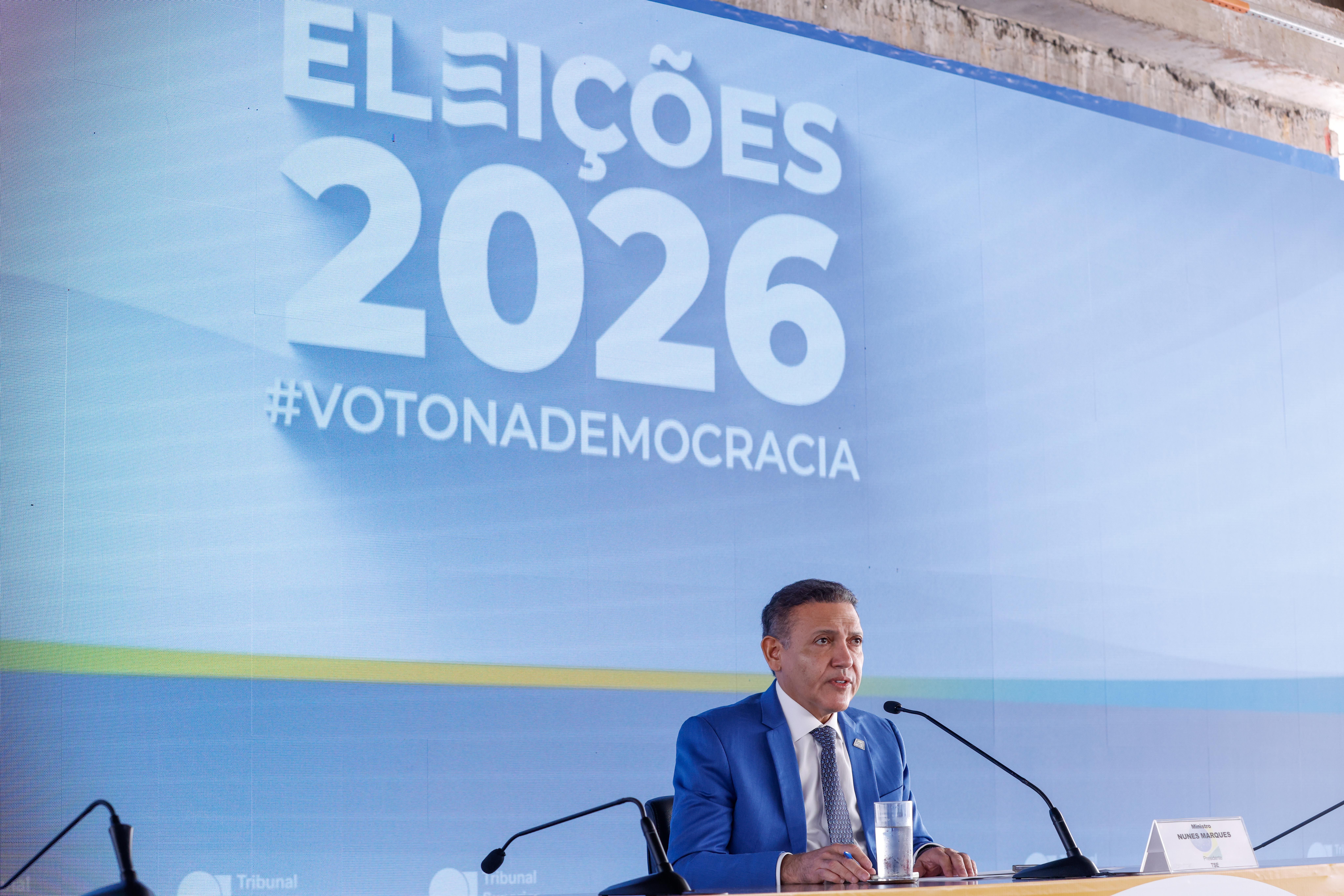 O presidente do TSE, ministro Kassio Nunes Marques