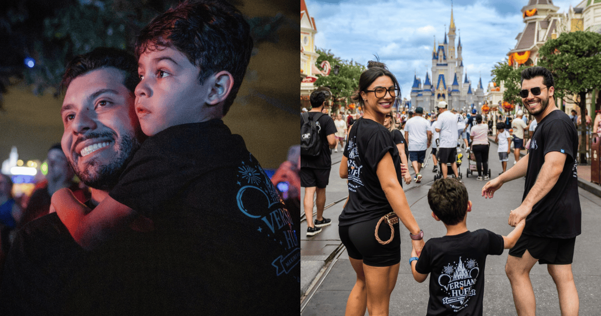 Filho de Murilo Huff e Marília Mendonça vai à Disney pela 1ª vez