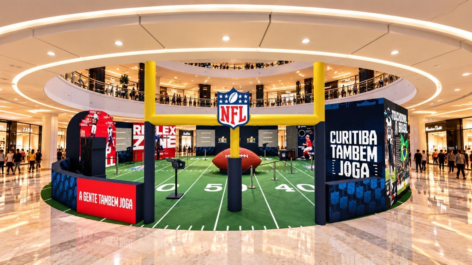 NFL leva experiência gratuita a Curitiba, Fortaleza e Belo Horizonte