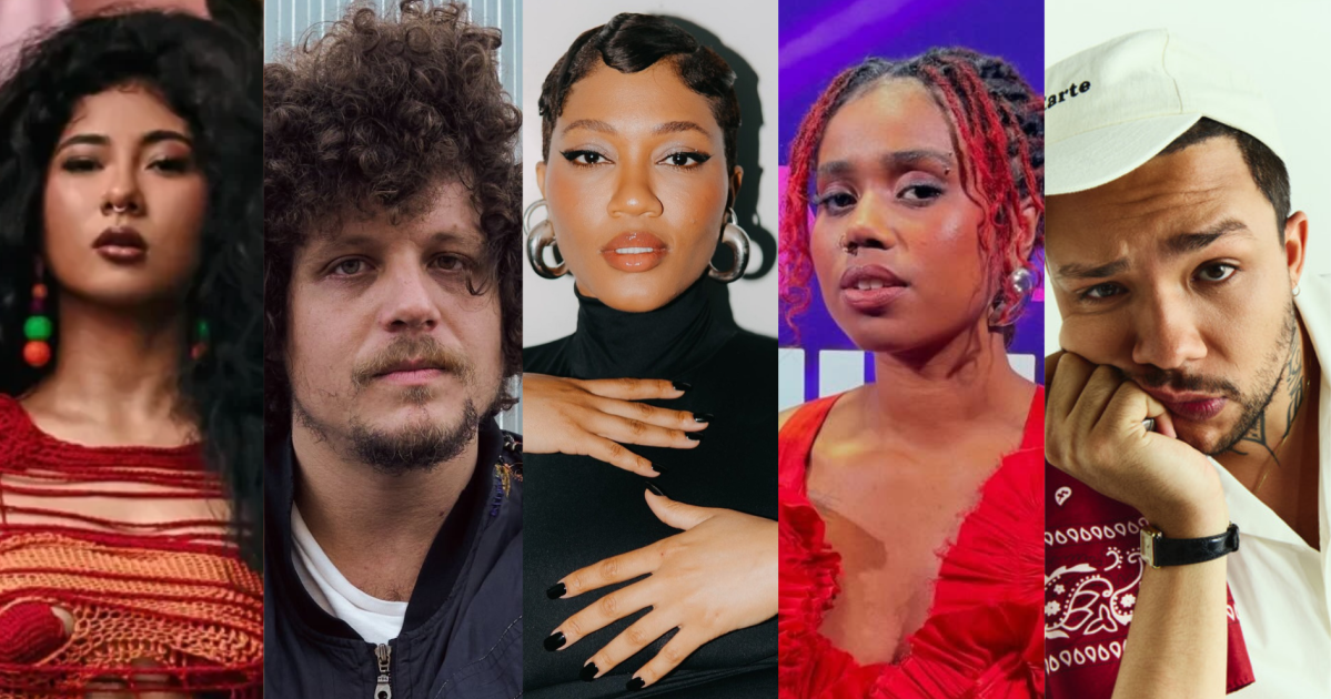 Foto de artistas da nova cena musical brasileira em destaque