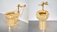 Vaso sanitário feito com mais de 100 kg de ouro maciço é leiloado por US$ 10 milhões