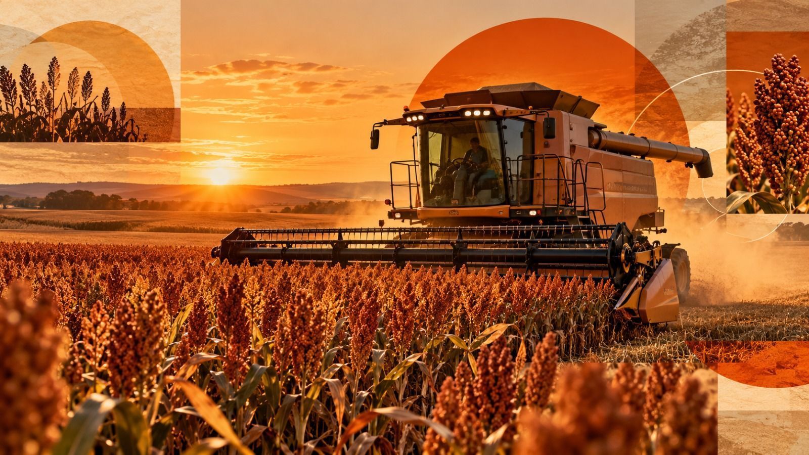 Colheita de sorgo