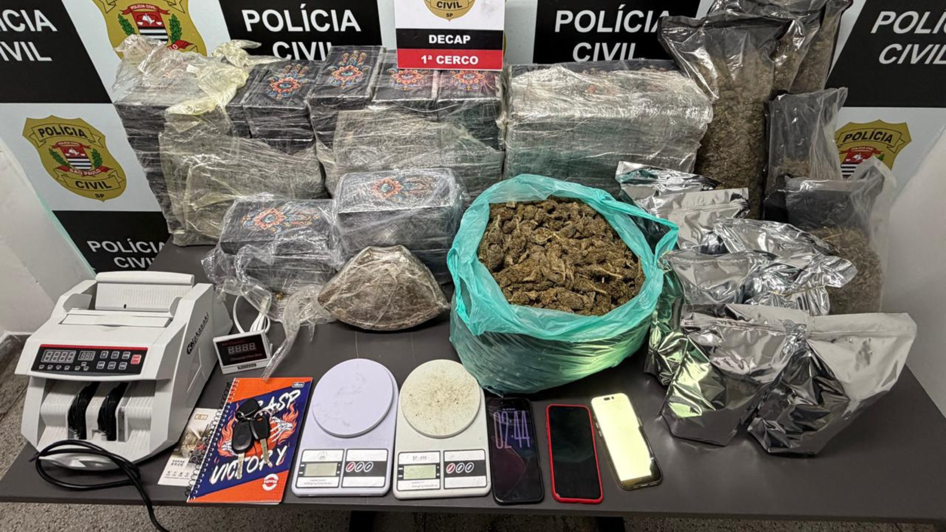 DROGAS APREENDIDAS EM OPERAÇÃO
