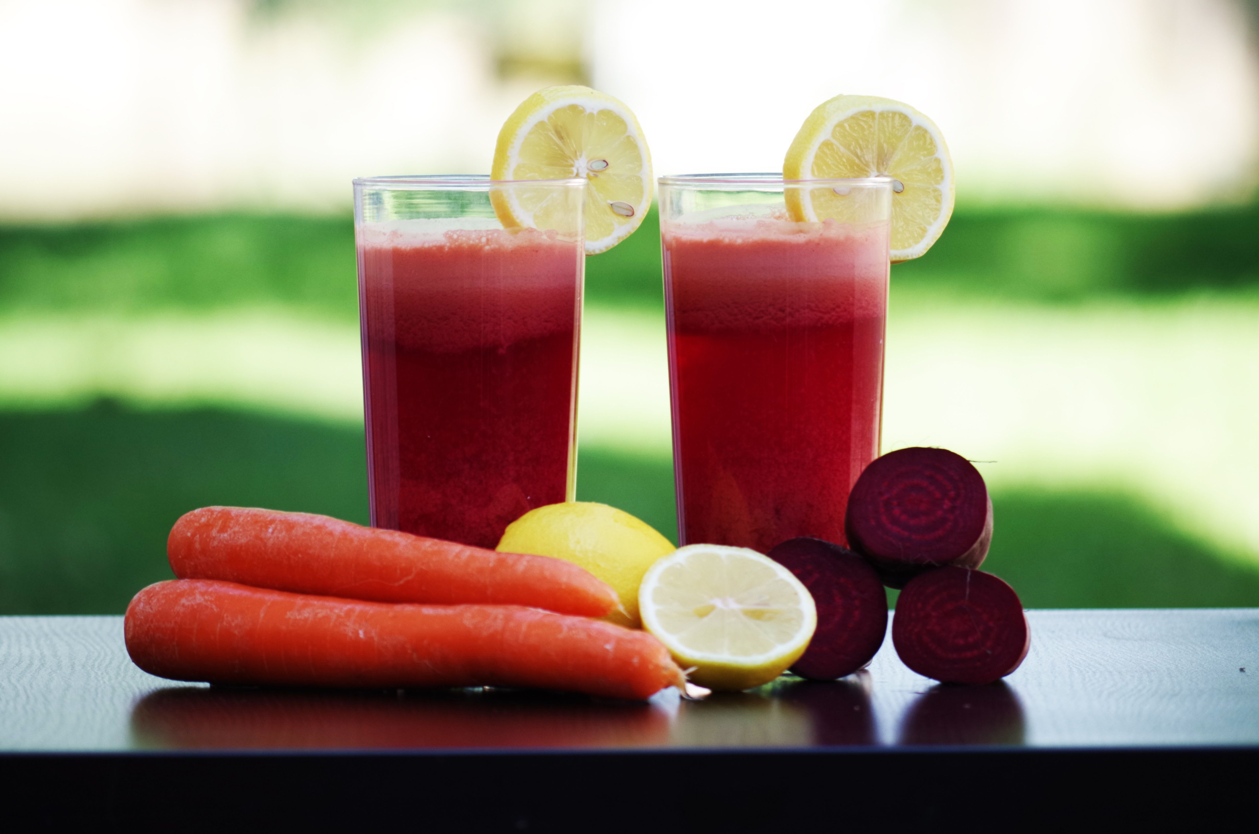 Suco de beterraba com limão