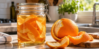 Como transformar cascas de laranja e vinagre em um poderoso limpador multiuso caseiro após duas semanas