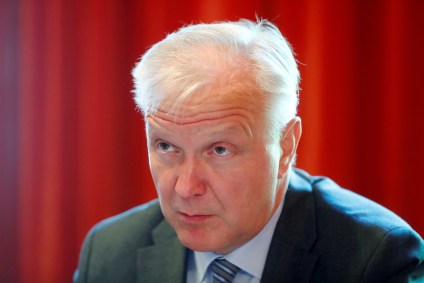 O presidente do banco central da Finlândia, Olli Rehn, fala durante entrevista em Helsinque, Finlândia, em 17 de julho de 2018.