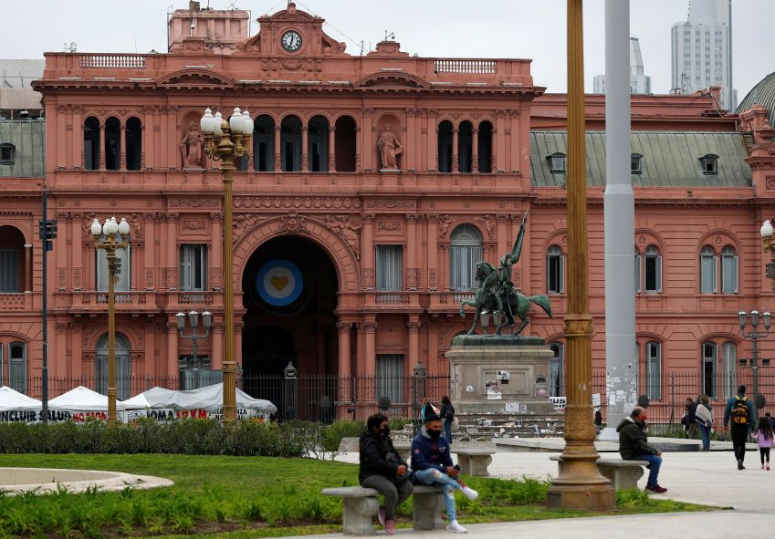 Casa Rosada, em Buenos Aires / 13/09/2021. REUTERS/Agustin Marcarian