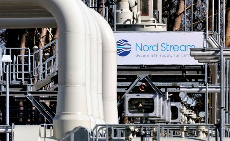 Tubulações nas instalações de terra firme do gasoduto 'Nord Stream 1' em Lubmin, na Alemanha • FOTO DO ARQUIVO: Tubos nas instalações de terra firme do gasoduto 'Nord Stream 1' são retratados em Lubmin, Alemanha, 8 de março de 2022. REUTERS/Hannibal Hanschke