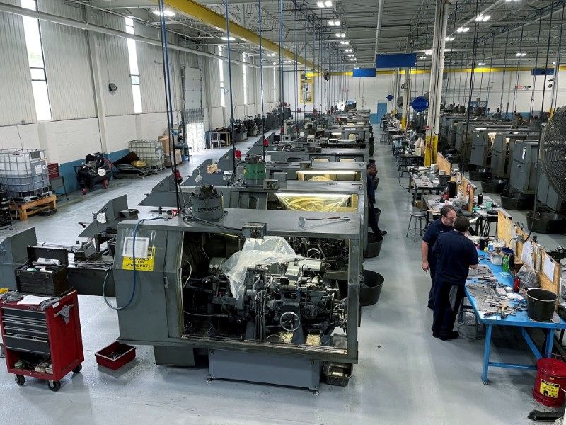 Fábrica da Gent Machine Co. em Cleveland, EUA