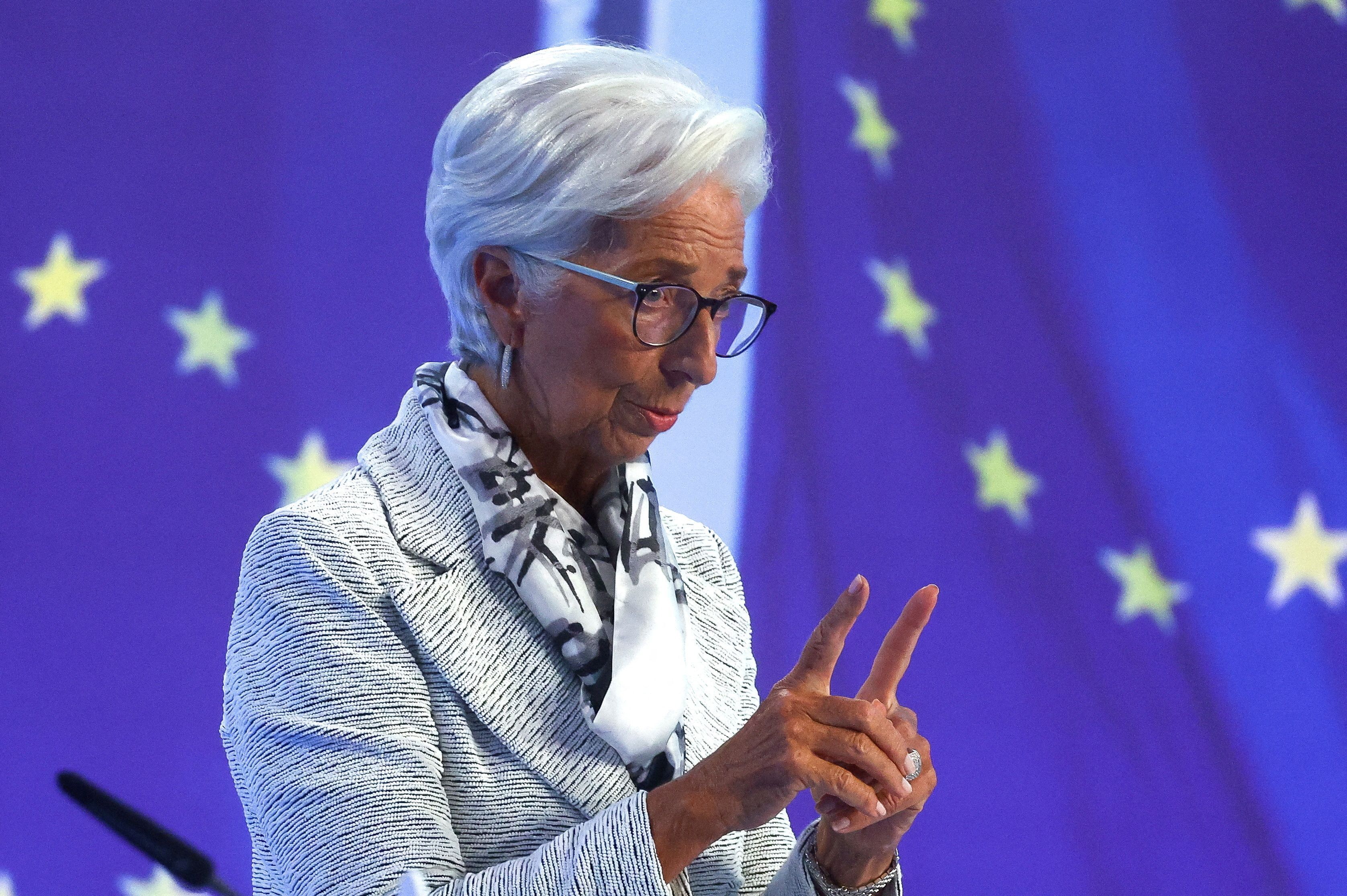 Christine Lagarde, presidente do Banco Central Europeu (BCE) fala em