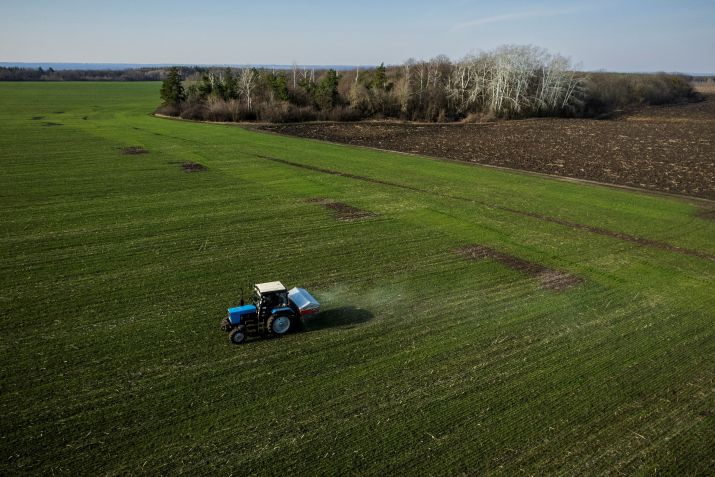 Campo de trigo perto de Yakovlivka, Ucrânia / 05/04/2022. REUTERS/Thomas Peter
