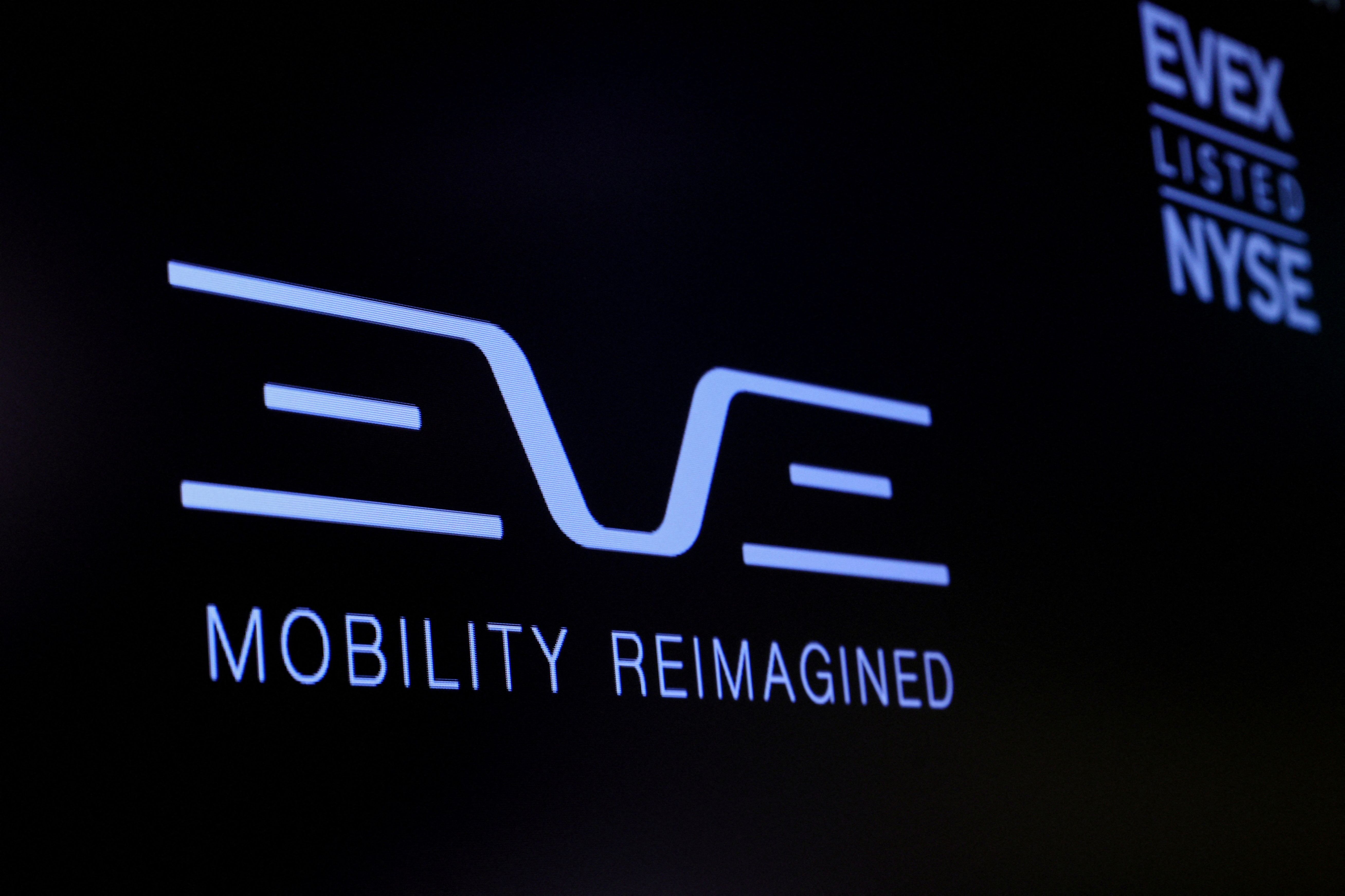 Logo da Eve na Bolsa de Valores de Nova York