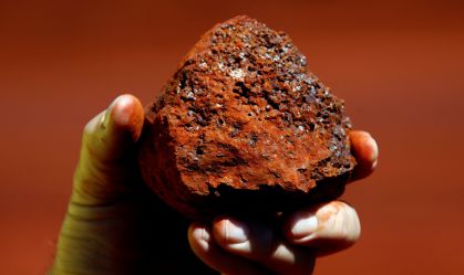 Amostra de minério de ferro