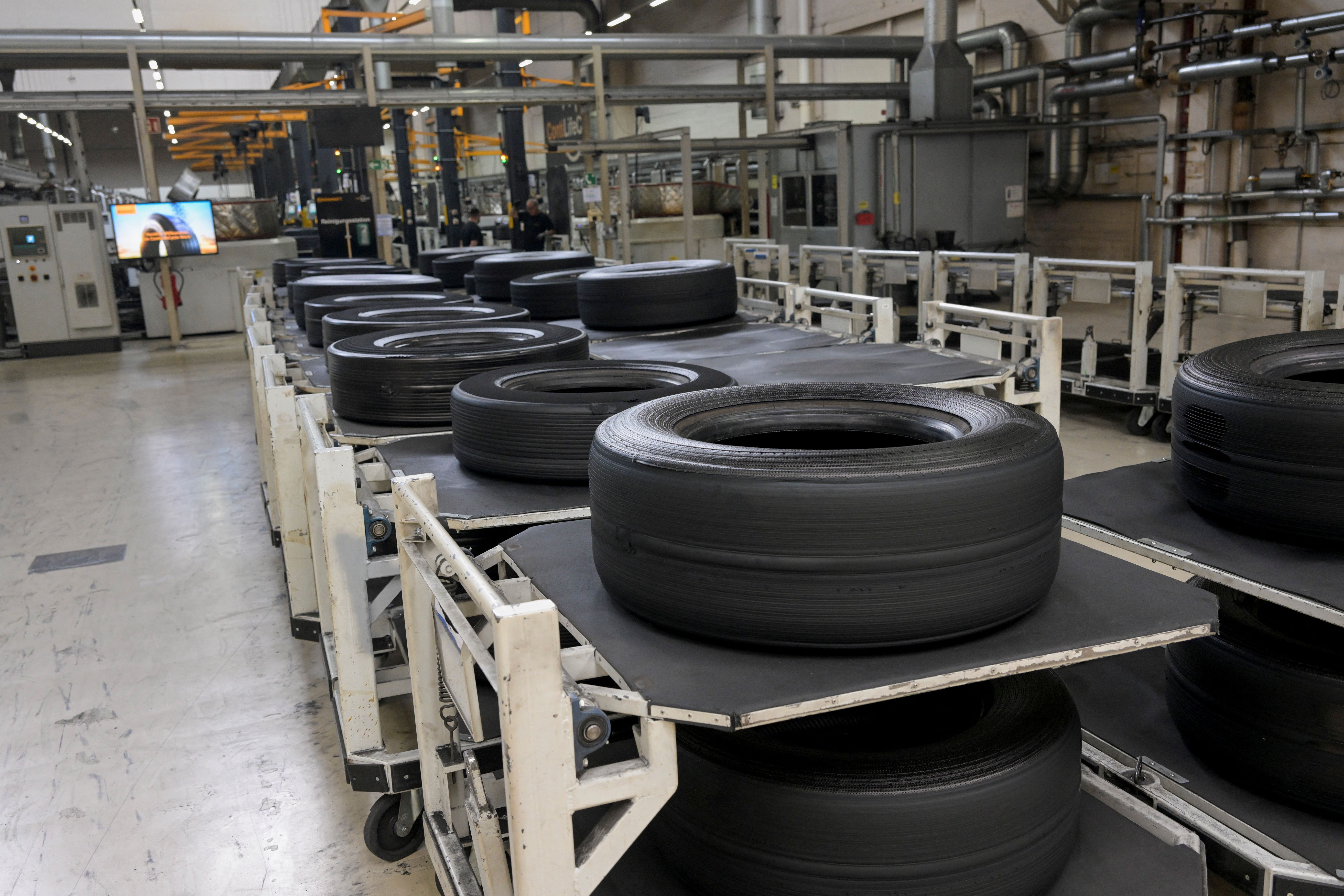 Fábrica de pneus em Hanover, Alemanha