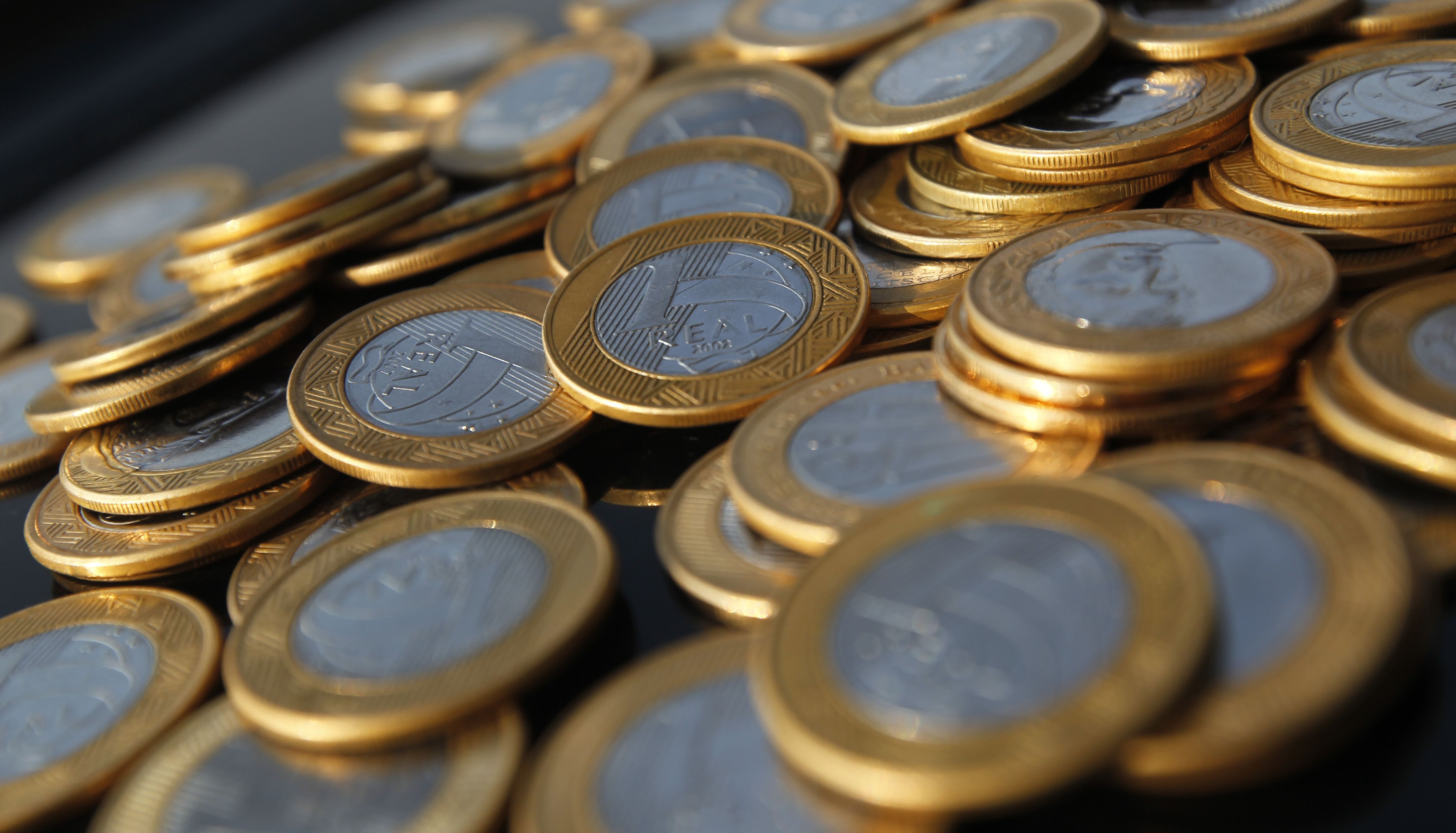 Moedas de 1 real  no Rio de Janeiro