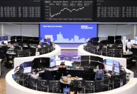 Ações europeias fecham em alta após dados fracos de inflação nos EUA