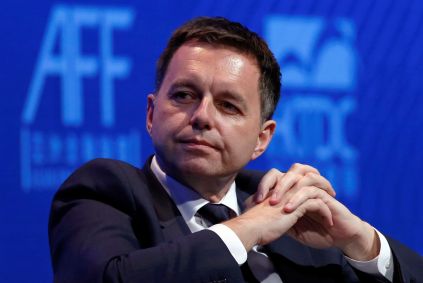 Peter Kazimir durante fórum financeiro em Hong Kong