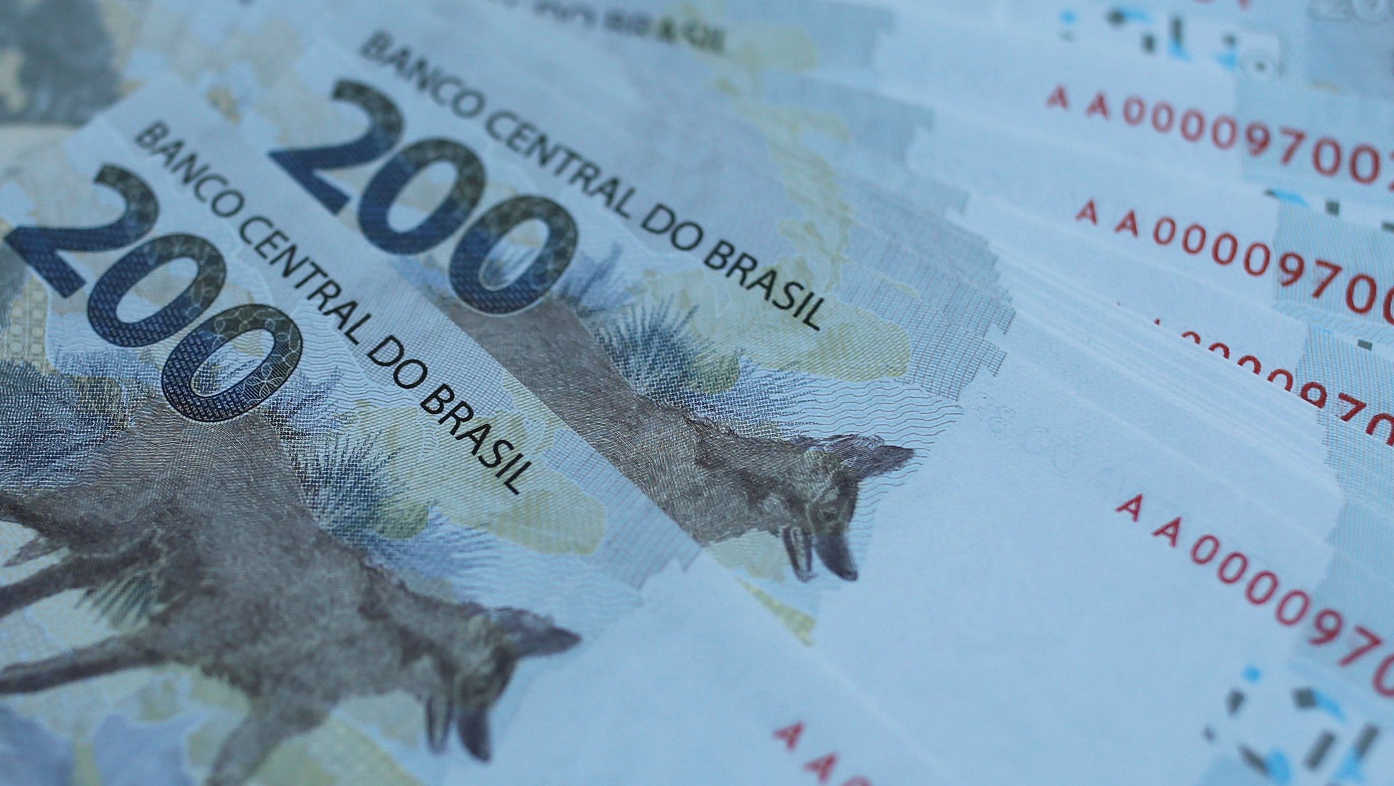 Notas de 200 reais
