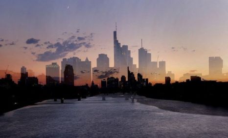 Vista de Frankfurt, na Alemanha