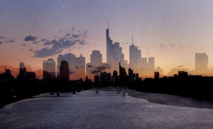 Vista de Frankfurt, na Alemanha