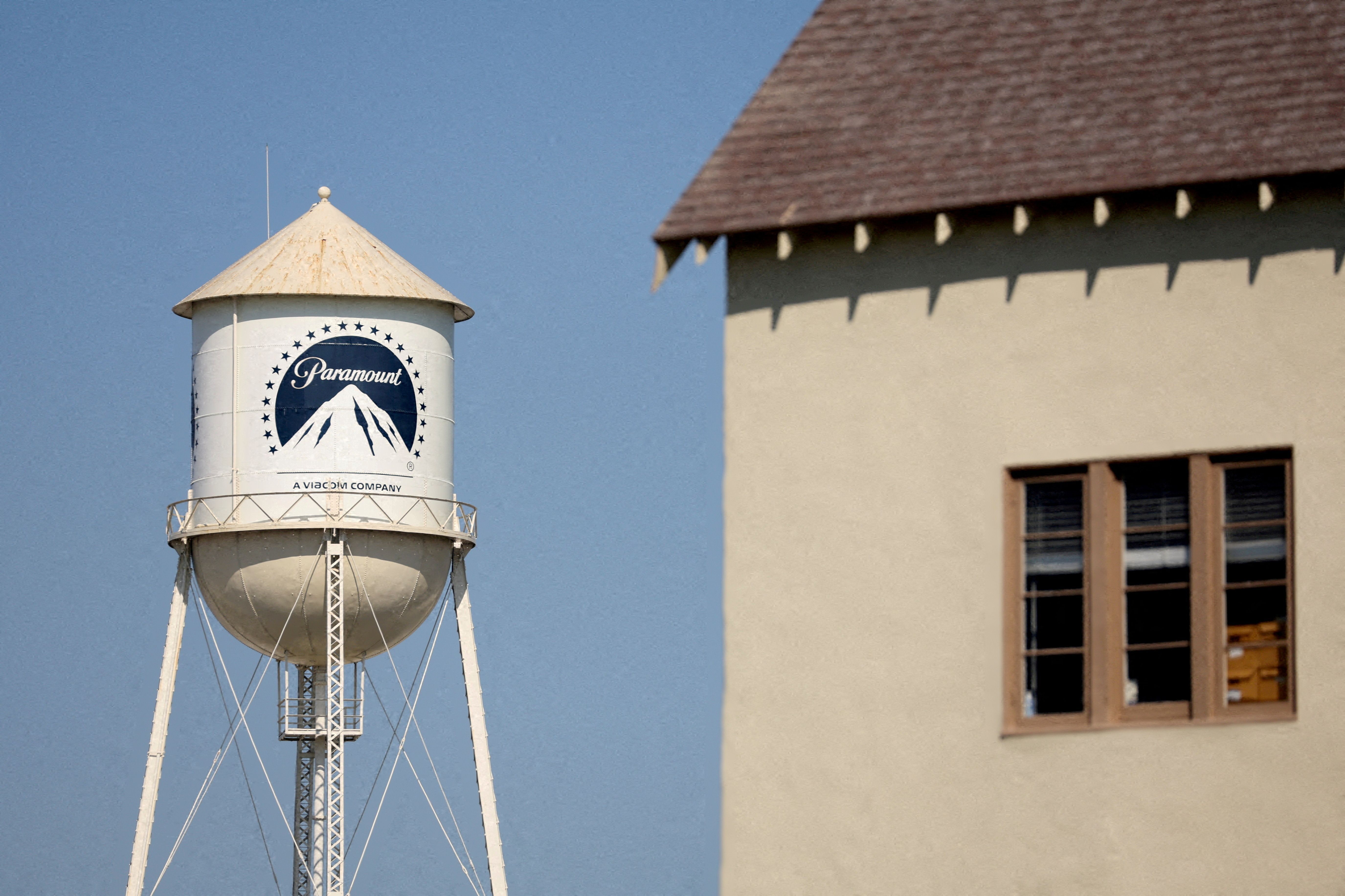 Caixa d'água na sede do Paramount Studios em Los Angeles
