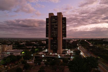Vista do prédio do Banco Central em Brasília