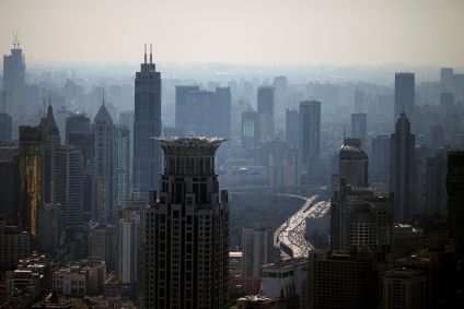 Vista de Xangai, China