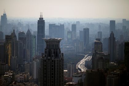 Vista de Xangai, China