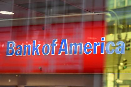 Logo do Bank of America em New York