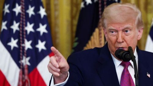 Presidente dos EUA, Donald Trump, na Casa Branca, em Washington