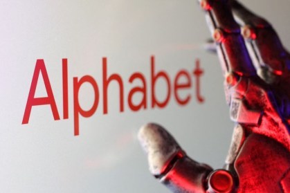 Ilustração com o logotipo da Alphabet