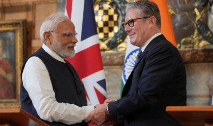 Reino Unido e Índia assinam acordo de livre comércio durante visita de Modi