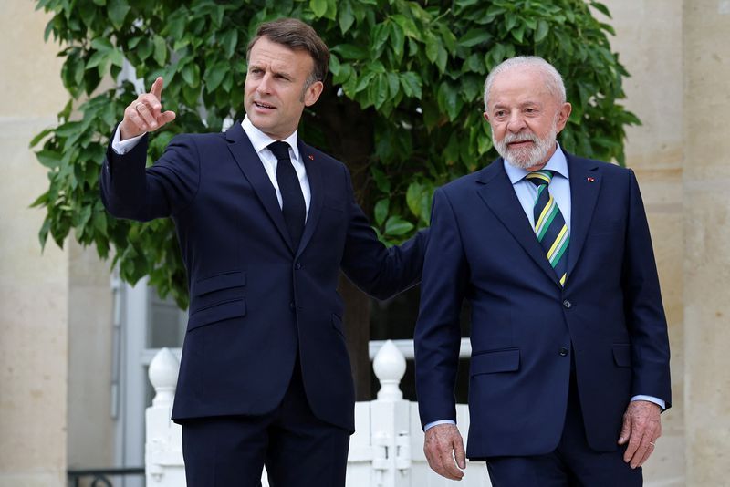 Presidente Luiz Inácio Lula da Silva e presidente da França,