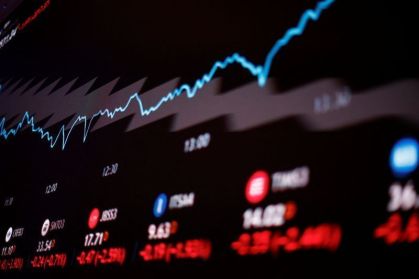 Painel eletrônico na B3, em São Paulo