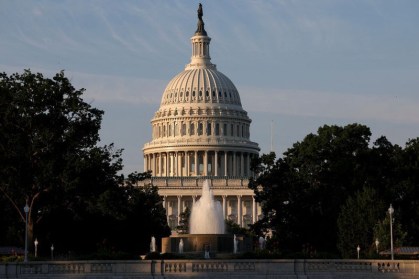 Vista do Capitólio dos EUA, em Washington