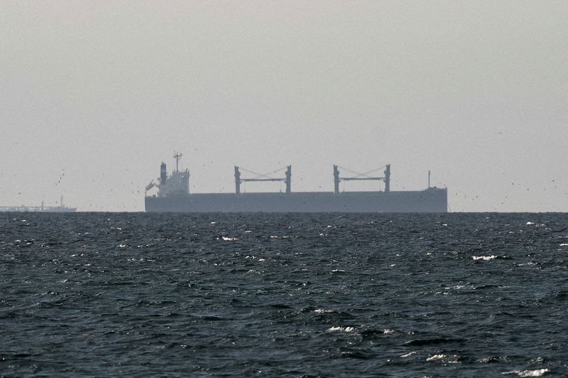 Navio de carga no Golfo, perto do Estreito de Ormuz