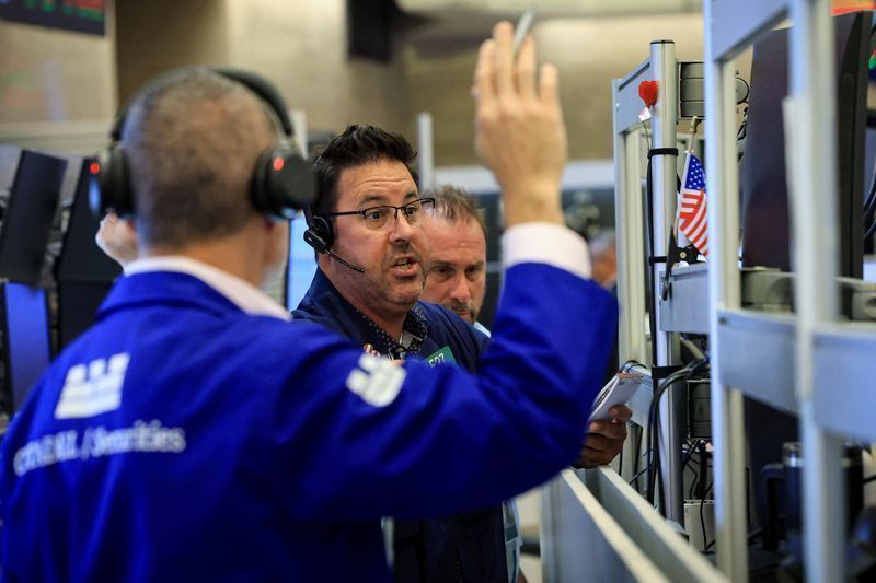 Operadores na Bolsa de Valores de Nova York