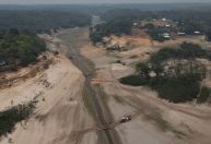 Seca no Amazonas: Rio Negro atinge menor nível em 121 anos, com apenas 13,59 metros